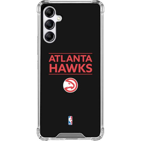 NBA Atlanta Hawks Standard - Black Galaxy A15 5G Clear Case